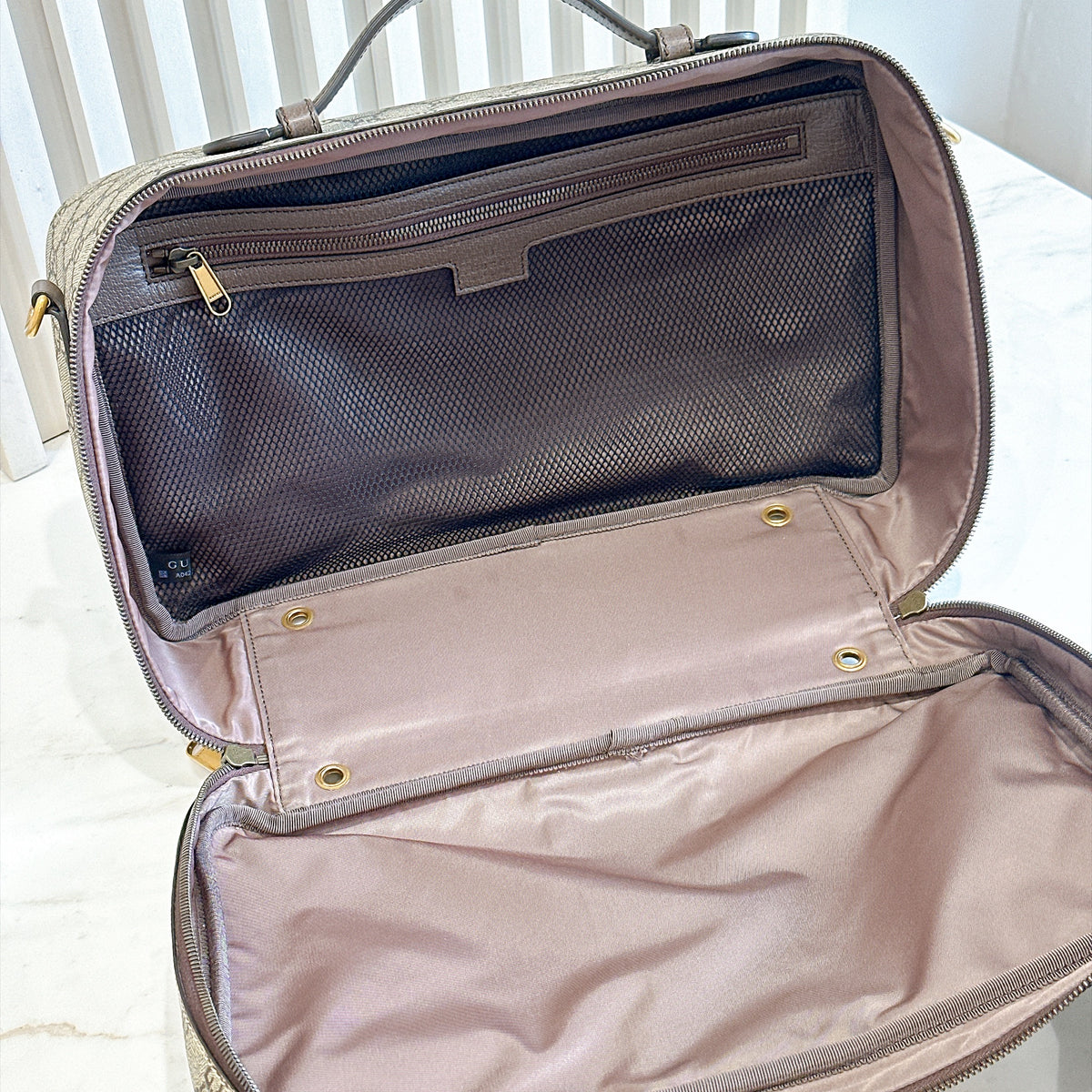 Gucci Web Savoy Shoes Case in GG Supreme