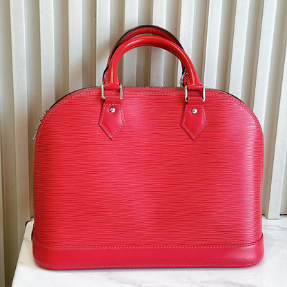 LV Alma PM in Pink Epi Leather