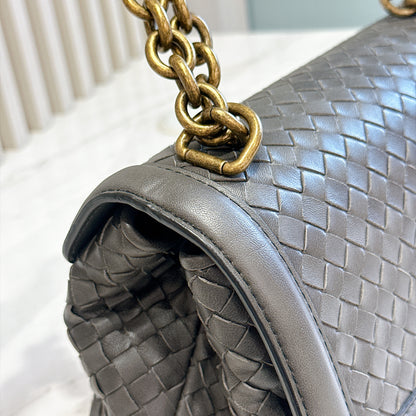 Bottega Veneta Intrecciato Olimpia Knot Shoulder Bag