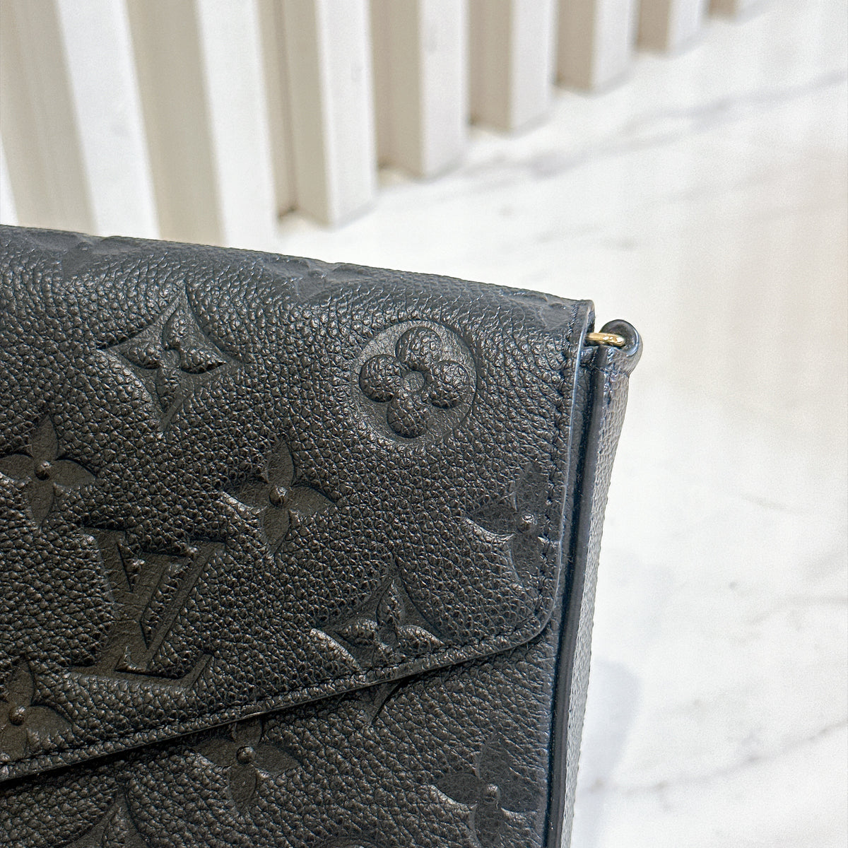 LV Felicie Pochette in Black Empreinte Leather