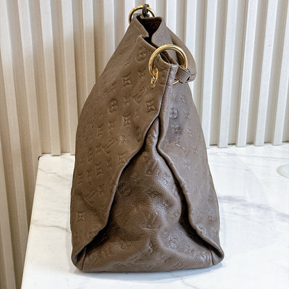 LV Artsy MM Monogram Empreinte Leather in Terre