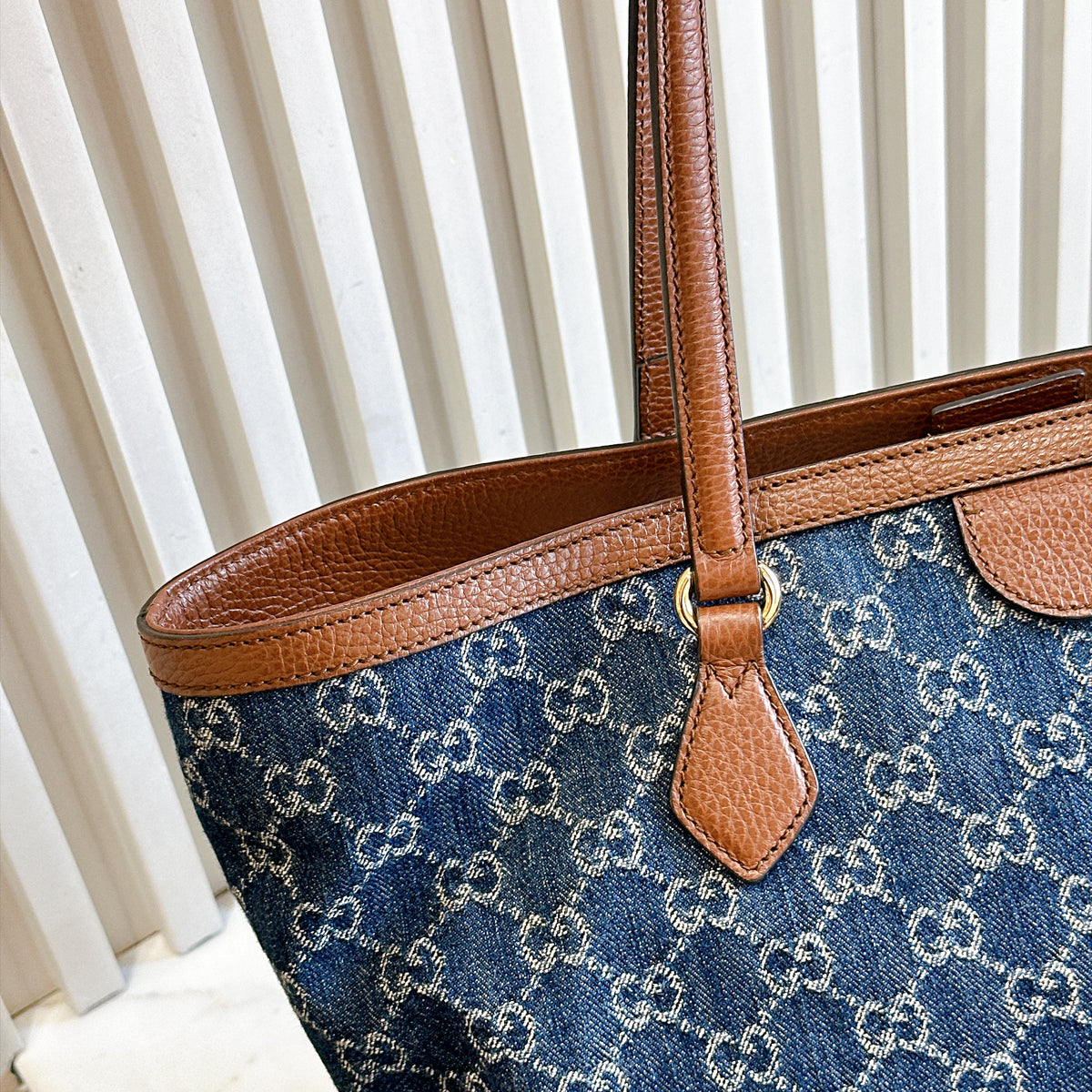Gucci Ophidia Denim Tote Bag