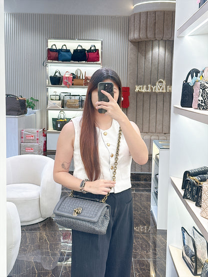 Bottega Veneta Intrecciato Olimpia Knot Shoulder Bag