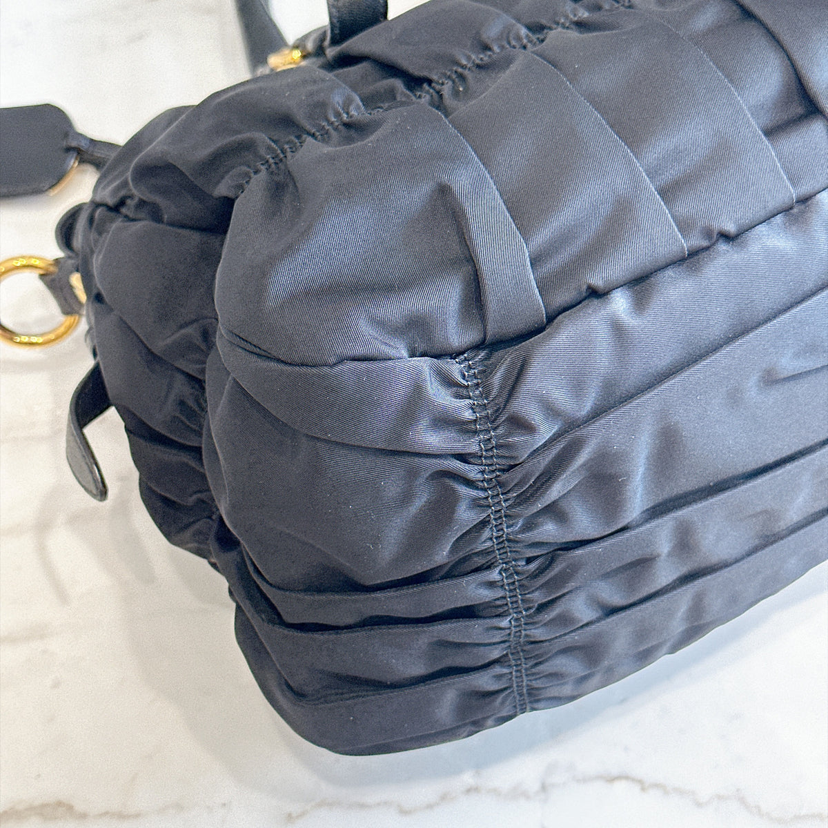 Prada Gaufre Tote Bag in Black Nylon