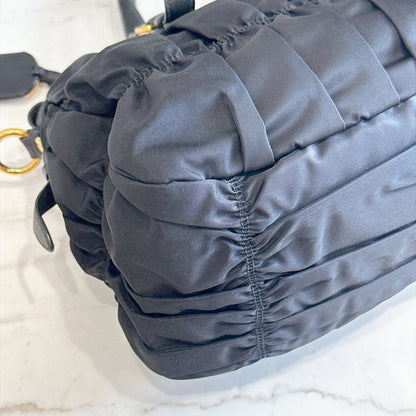 Prada Gaufre Tote Bag in Black Nylon