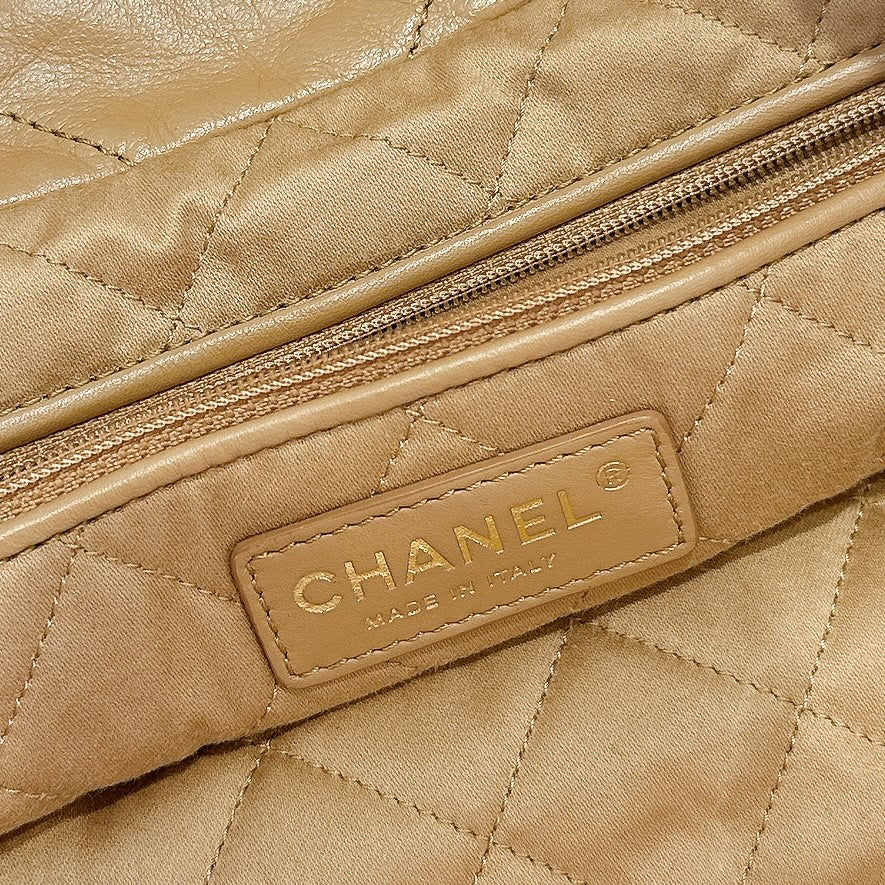 Chanel 22 Small in Caramel Calfskin