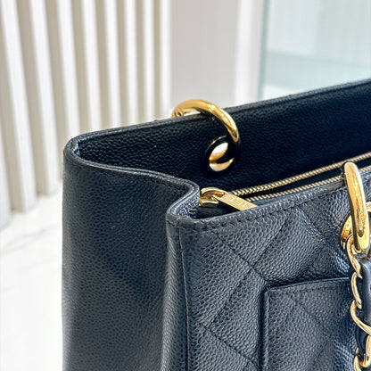 Chanel GST in Black Caviar GHW