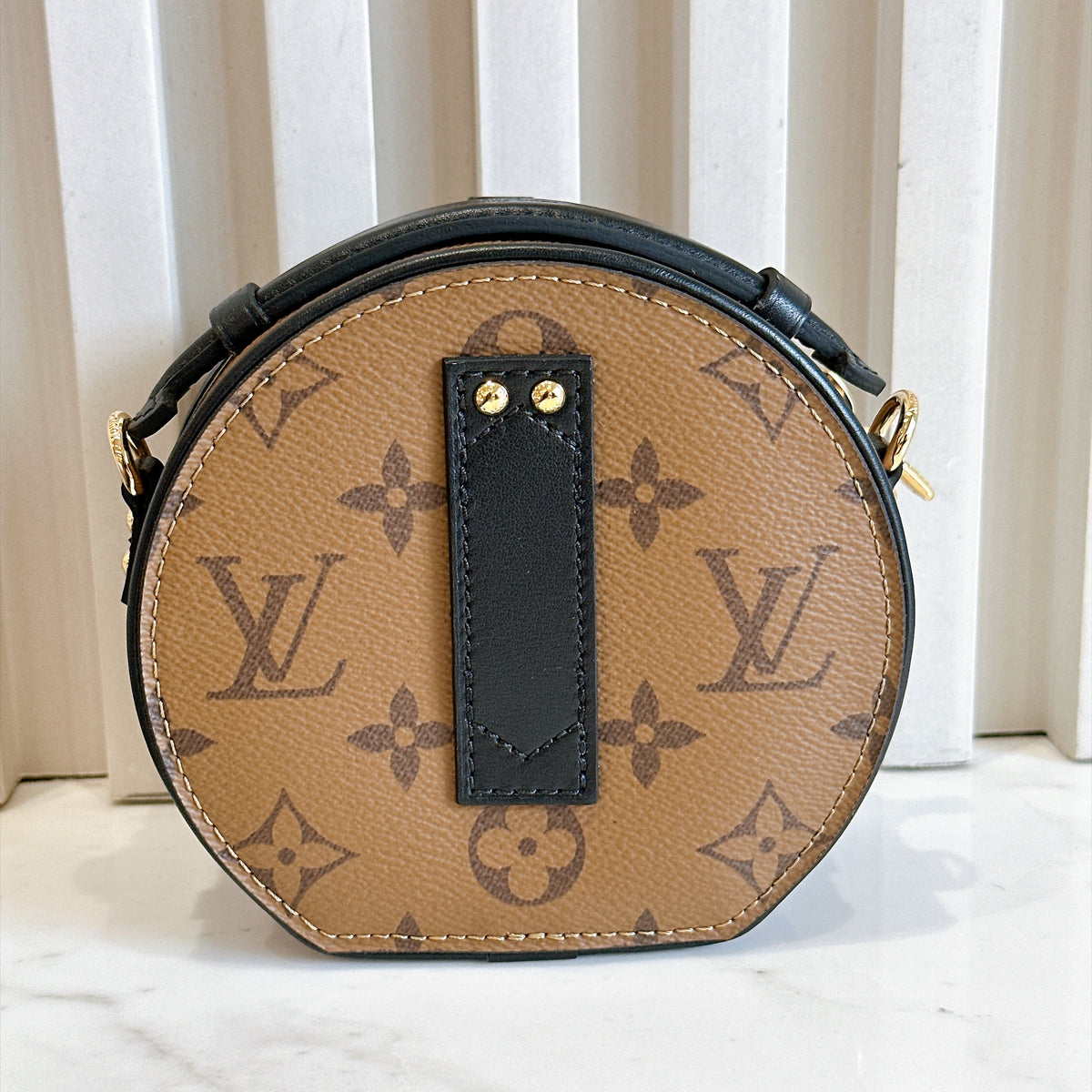 LV Mini Boite Chapeau in Reverse Monogram
