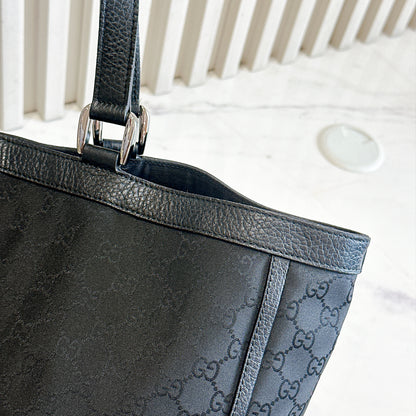 Gucci Black GG Canvas Abbey D-Ring Tote Bag