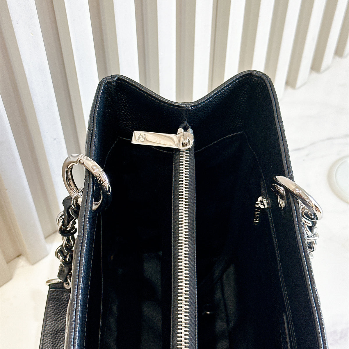 Chanel GST in Black Caviar SHW
