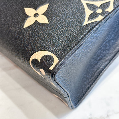 LV On The Go PM in Black/Creme