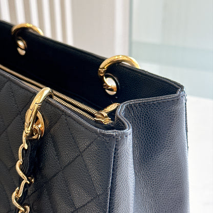 Chanel GST in Black Caviar GHW