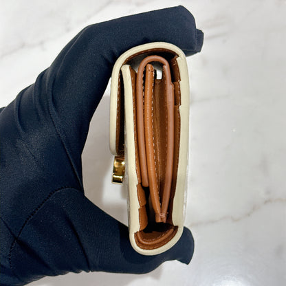 Celine Small Flap Wallet in Grege