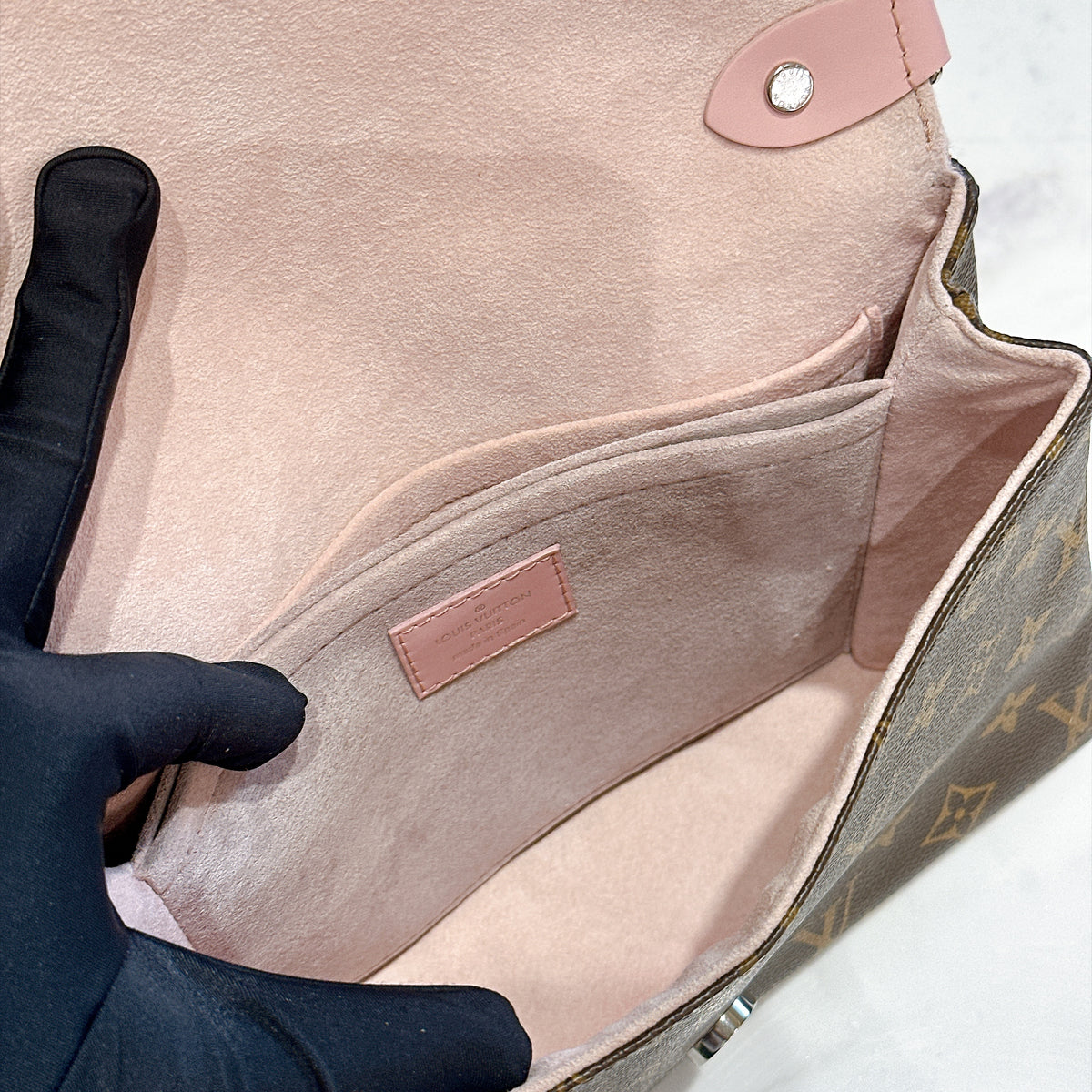 LV Epi Saint Michel Pink Shoulder Bag