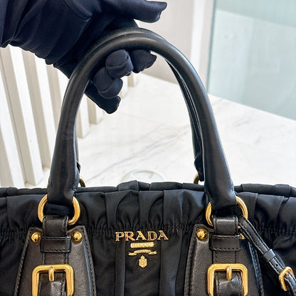 Prada Gaufre Tote Bag in Black Nylon
