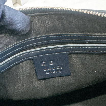 Gucci Guccissima Medium Joy Boston in Navy Blue