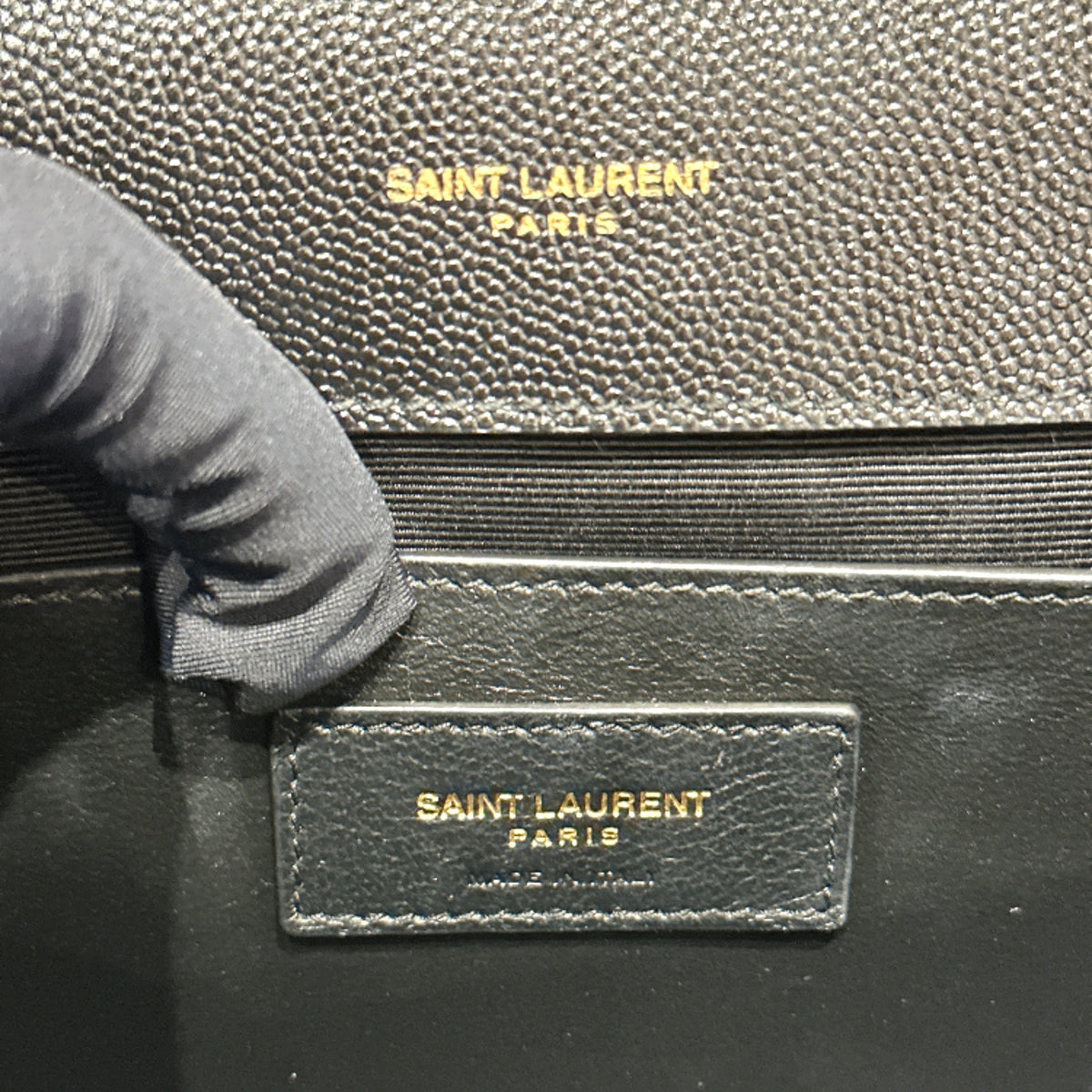 YSL Envelope Medium in Black GHW