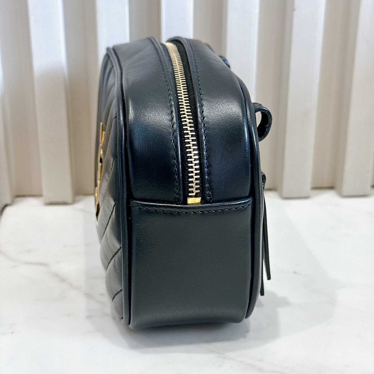 YSL Lou Belt Bag In Black GHW