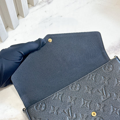 LV Felicie Pochette in Black Empreinte Leather