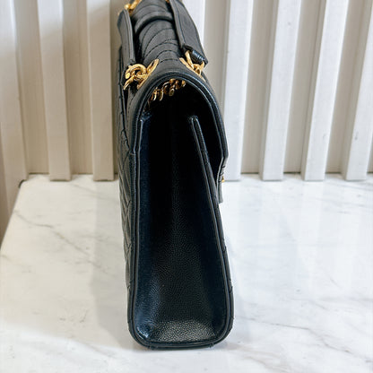 YSL Envelope Medium In Black GHW