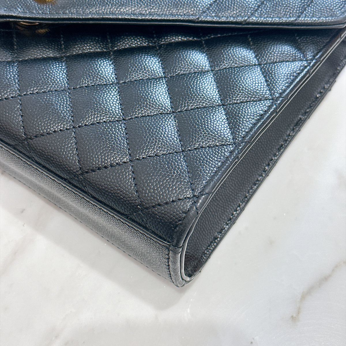 YSL Envelope Medium In Black GHW