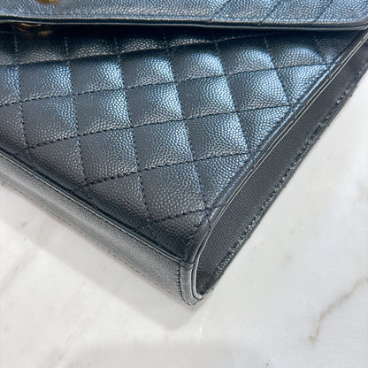 YSL Envelope Medium In Black GHW