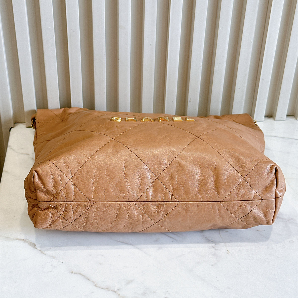 Chanel 22 Small in Caramel Calfskin