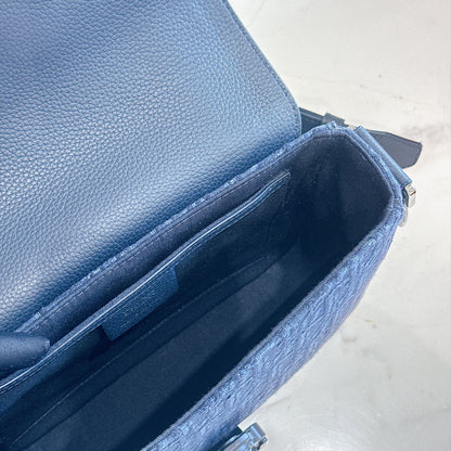Dior Small Saddle Messenger in Blue Oblique