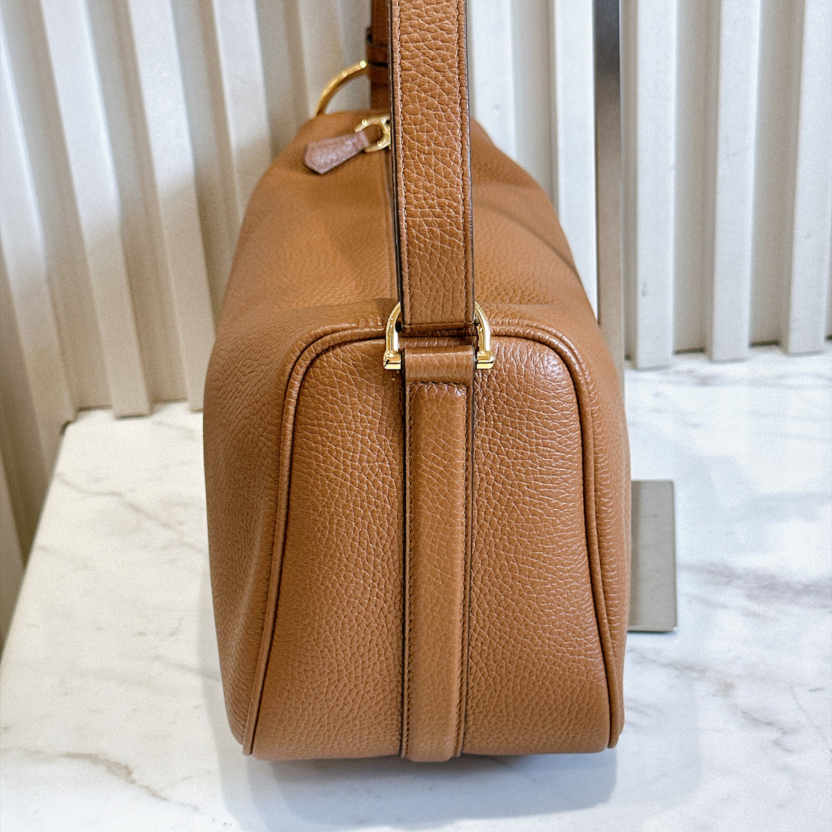 Gucci Half Horsebit Medium Bag Brown