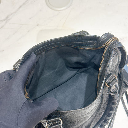 Balenciaga Le City Mini In Black Arena Lambskin