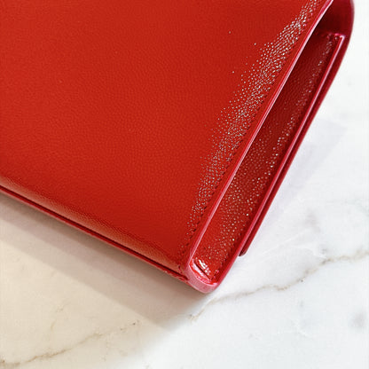 YSL Red Monogram Classic Cassandre Clutch