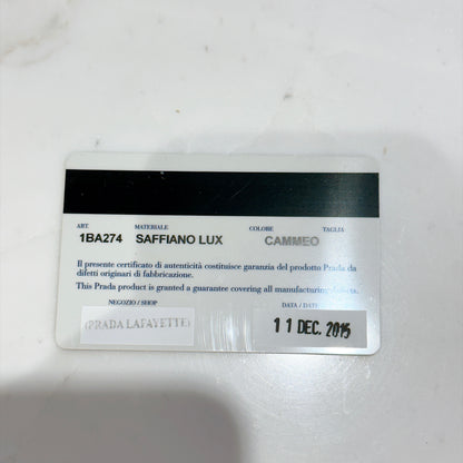 Prada Saffiano Gallieria Pink in Medium