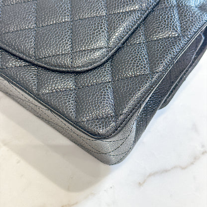 Chanel Classic Flap Small in Black Caviar SHW