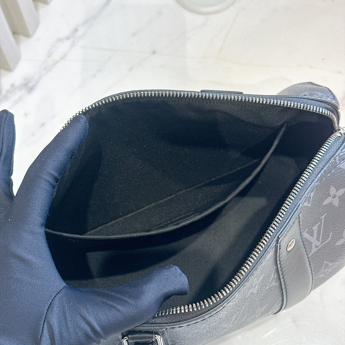 LV Monogram Eclipse City Keepall