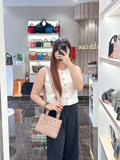 Lady Dior Small Pink in LGHW
