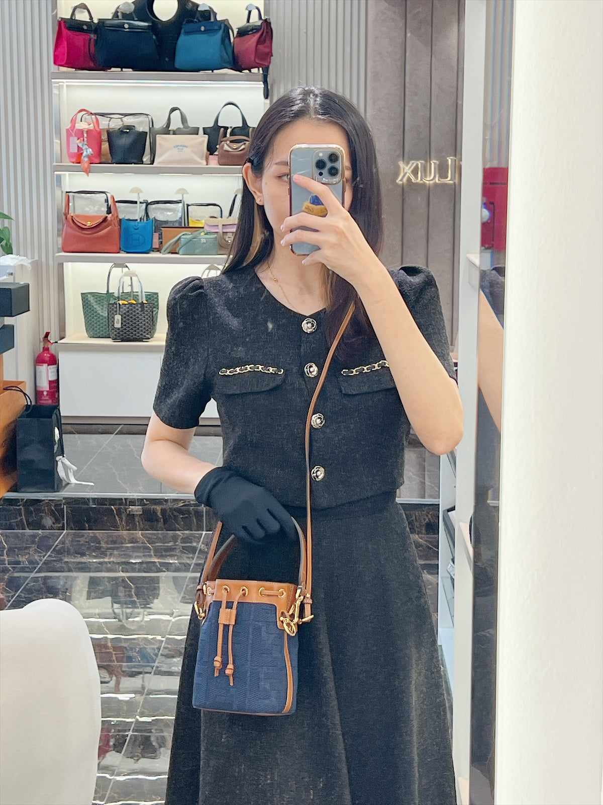 Fendi Mon Tresor Mini in Denim