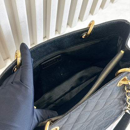 Chanel GST in Black Caviar GHW