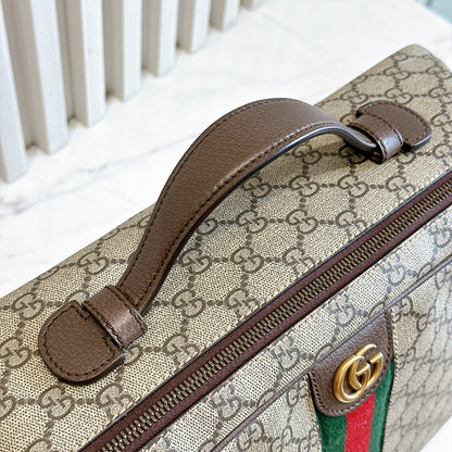 Gucci Web Savoy Shoes Case in GG Supreme