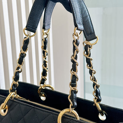 Chanel GST in Black Caviar GHW