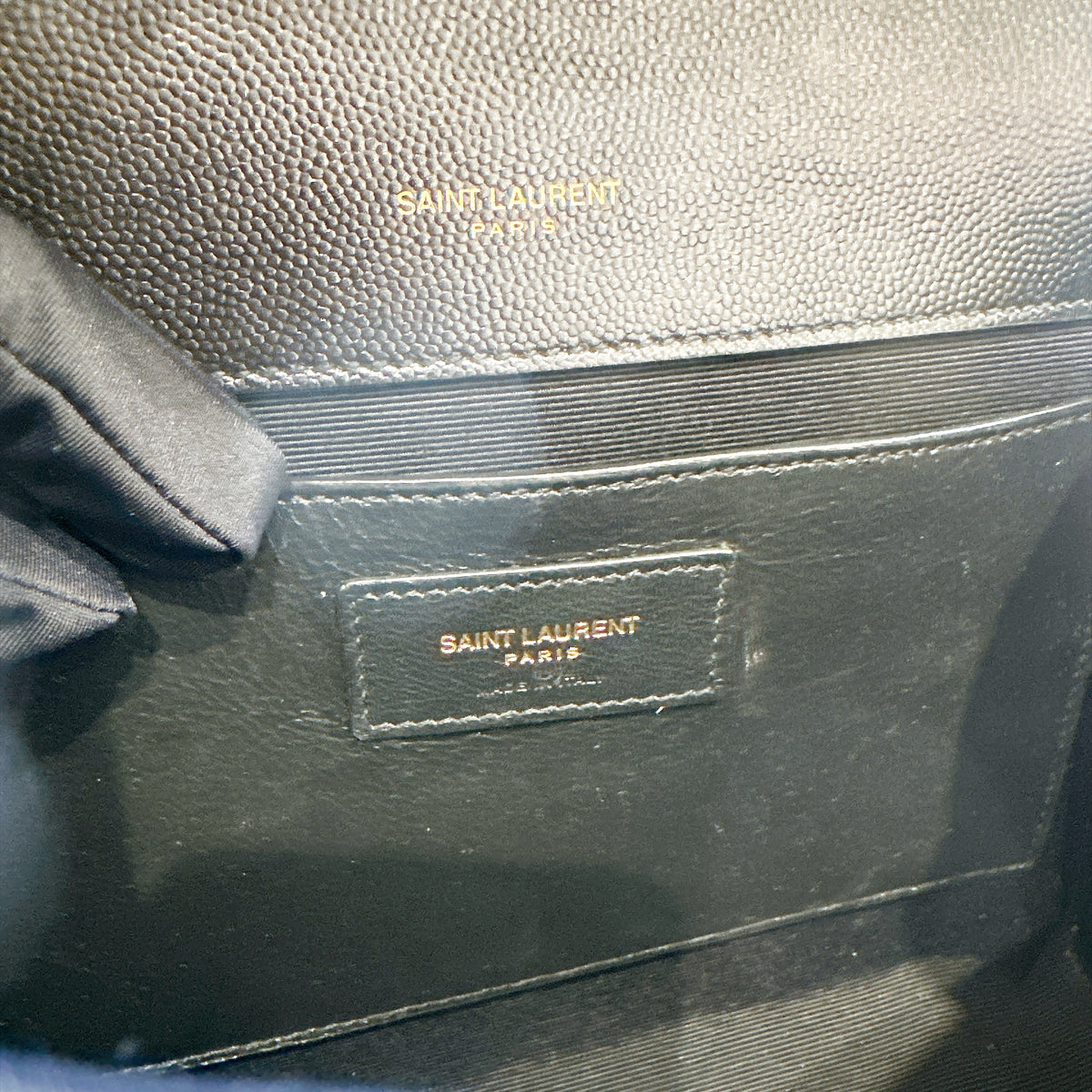 YSL Envelope Medium In Black GHW