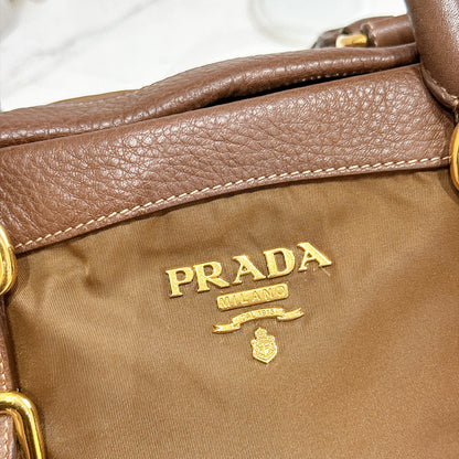 Prada BN2032 Tessuto Nylon & Soft Calf Leather Trim