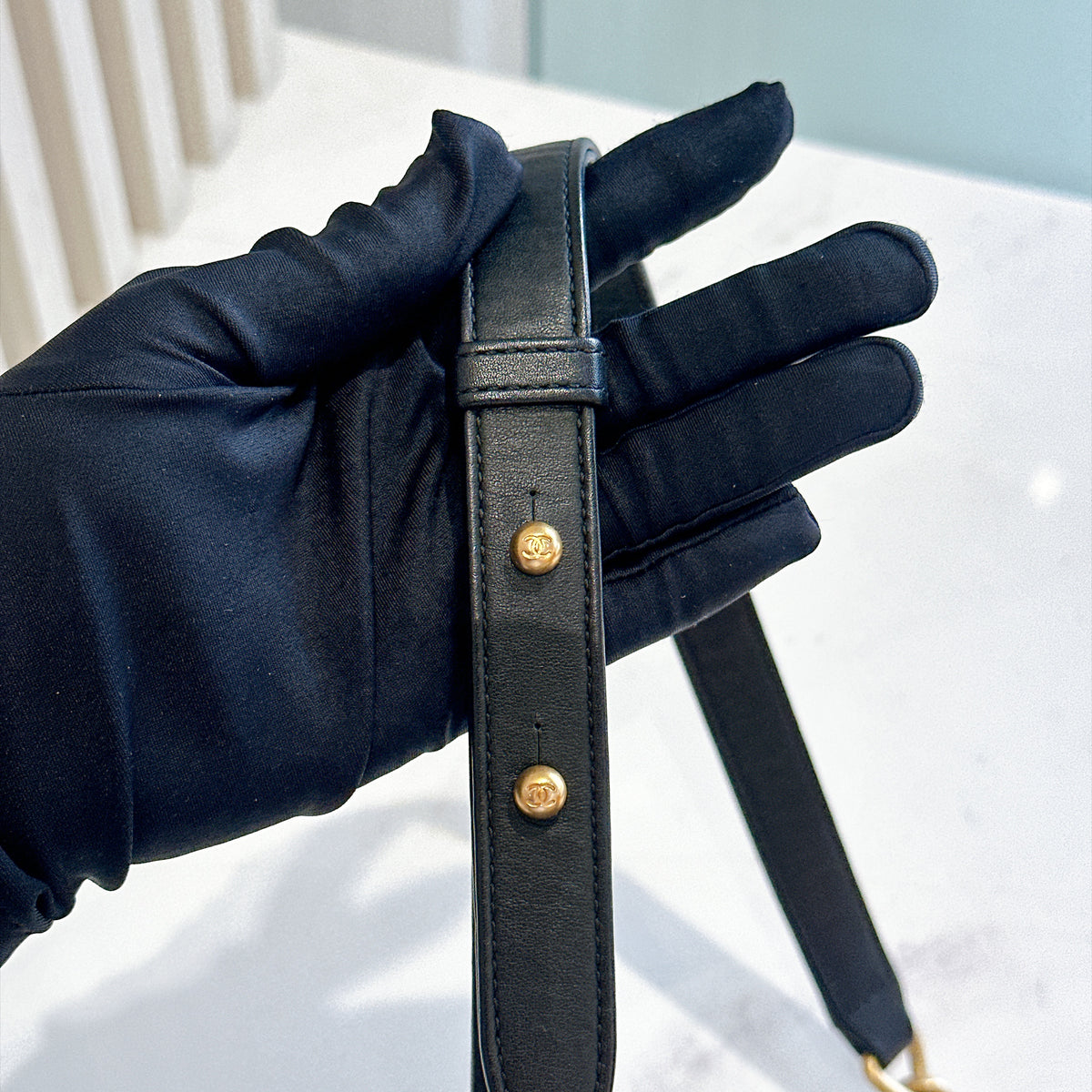 Chanel Boy Old Medium in Black Lambskin
