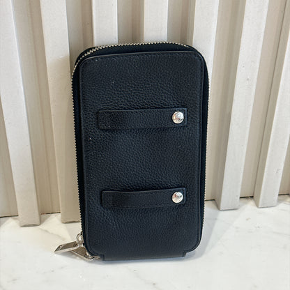 Dior Saddle Maxi in Black Grained Calf Leather