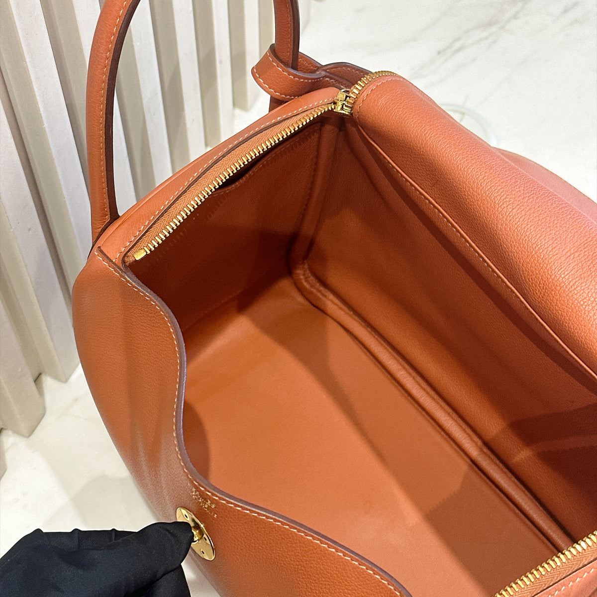 Hermes Lindy 30 Evercolour Blush GHW