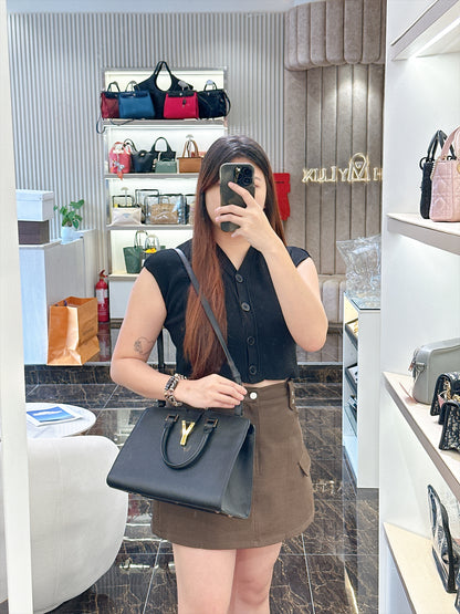 YSL Cabas Chyc Satchel Black