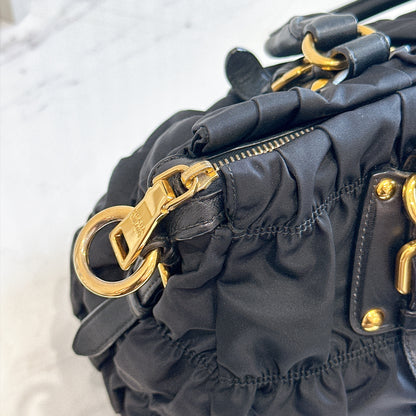 Prada Gaufre Tote Bag in Black Nylon