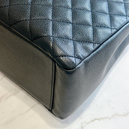 Chanel GST in Black Caviar GHW