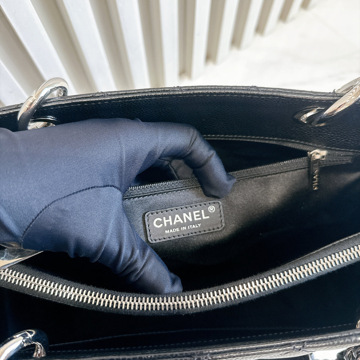 Chanel GST in Black Caviar SHW