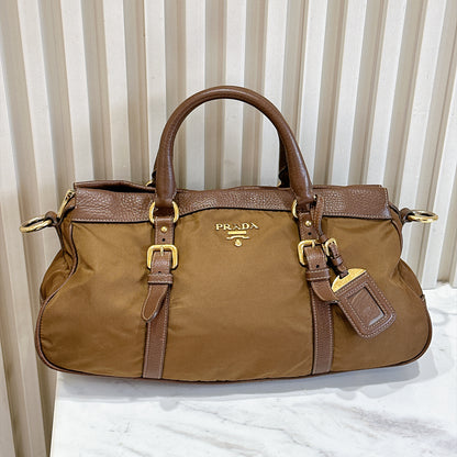 Prada BN2032 Tessuto Nylon & Soft Calf Leather Trim