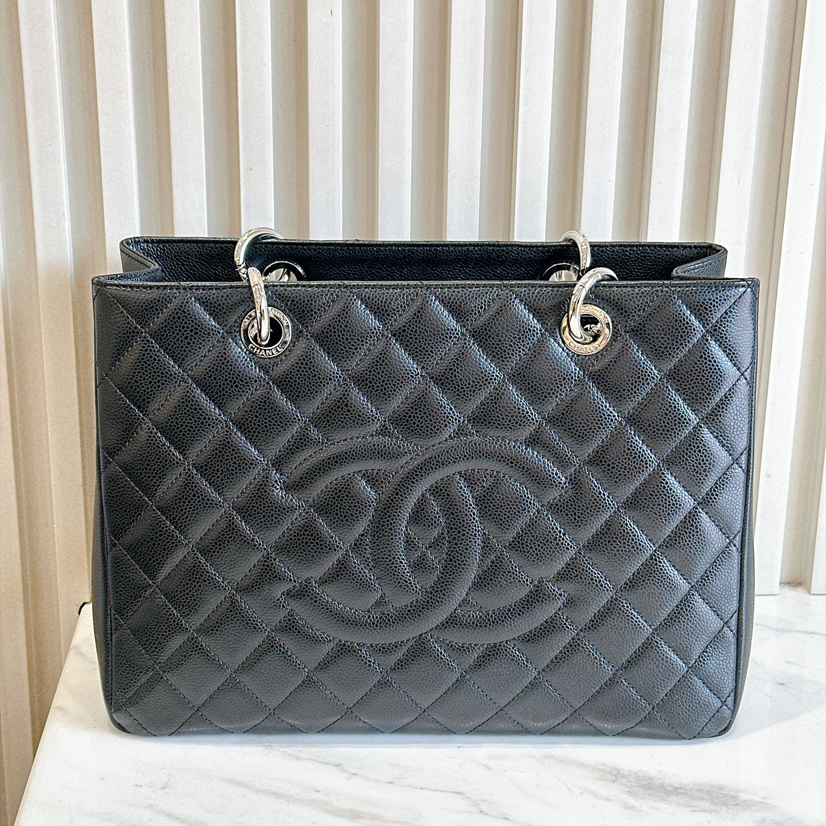 Chanel GST in Black Caviar SHW